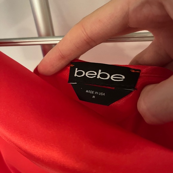 NWT RED SATIN DRESS - Picture 2 of 3